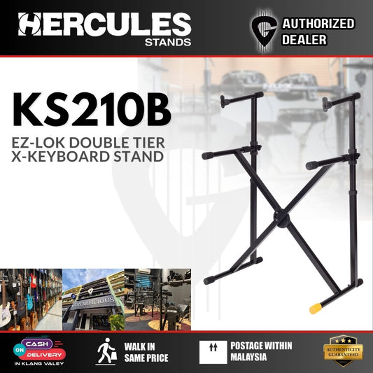 Hercules KS210B Double-Tier X Keyboard Stand - (KS210B)