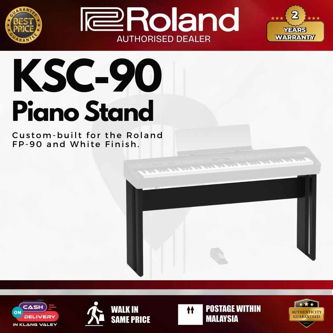 Roland KSC-90 WH Keyboard Stand Black For FP-90 Digital Piano - Black