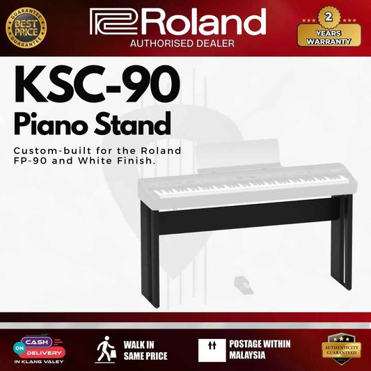 Roland KSC-90 WH Keyboard Stand Black For FP-90 Digital Piano - Black