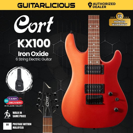 Cort KX100 Electric Guitar with Bag - Iron Oxide  ( KX100/IO/ KX-100 / KX 100 )