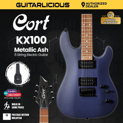 Cort KX100 Electric Guitar with Bag - Metallic Ash  ( KX100/MA/ KX-100 / KX 100 )
