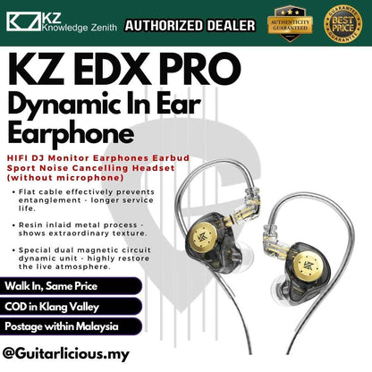 KZ EDX PRO Dynamic In Ear Earphone HIFI DJ Monitor Earphones Earbud Sport Noise Cancelling Headset  (without microphone)