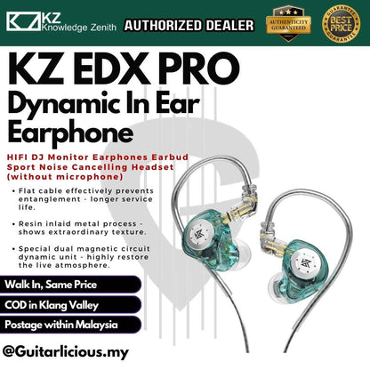 KZ EDX PRO Dynamic In Ear Earphone HIFI DJ Monitor Earphones Earbud Sport Noise Cancelling Headset  (without microphone)