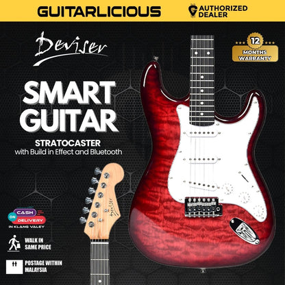 Deviser Smart Electric Guitar Stratocaster with Build in Effect and Bluetooth -( LG2 / L-G2 )