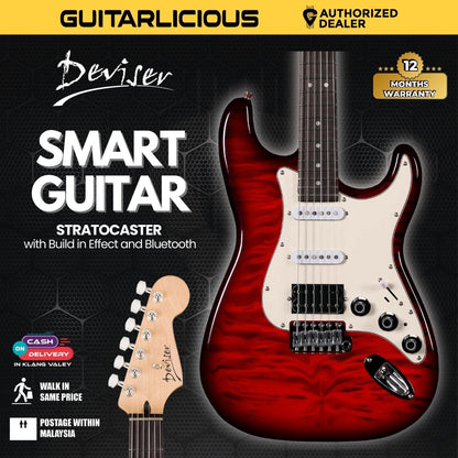 Deviser Smart Electric Guitar Stratocaster with Build in Effect and Bluetooth -( LG2 / L-G2 )