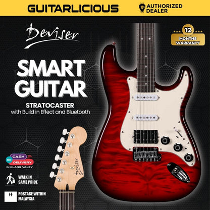 Deviser Smart Electric Guitar Stratocaster with Build in Effect and Bluetooth -( LG2 / L-G2 )