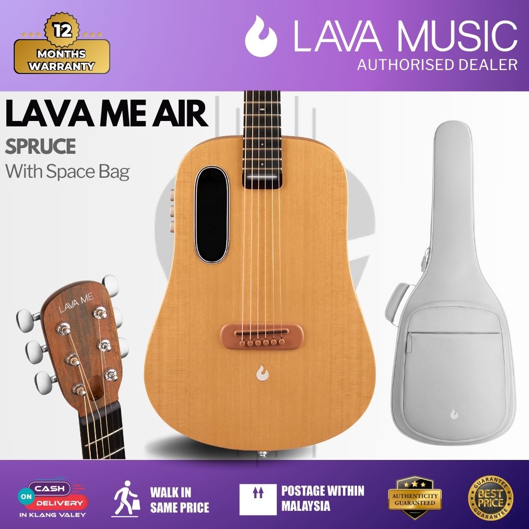 LAVA ME AIR Spruce (Woodgrain Brown & Burlywood) GUITARLICIOUS