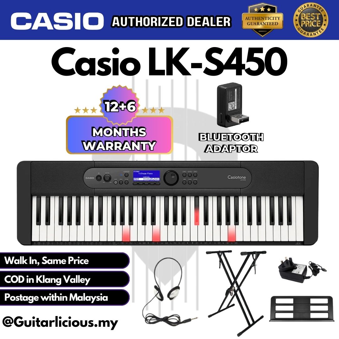 Casio LK-S450 61 key Casiotone Lighting Arranger Keyboard w