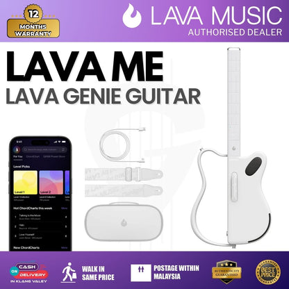 Lava Me Lava Genie Smart Guitar - White