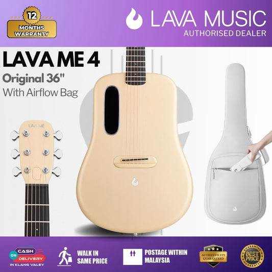 LAVA ME 4 Carbon 36" with Airflow Bag - Soft Gold