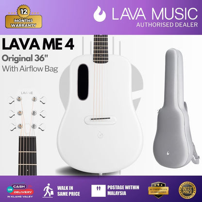 LAVA ME 4 Carbon 36" with Space Bag - White
