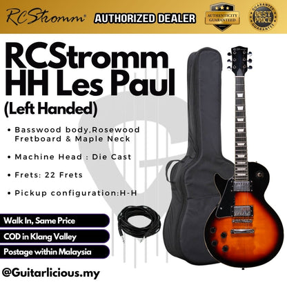 RCStromm HH Les Paul Electric Guitar (Left Handed)
