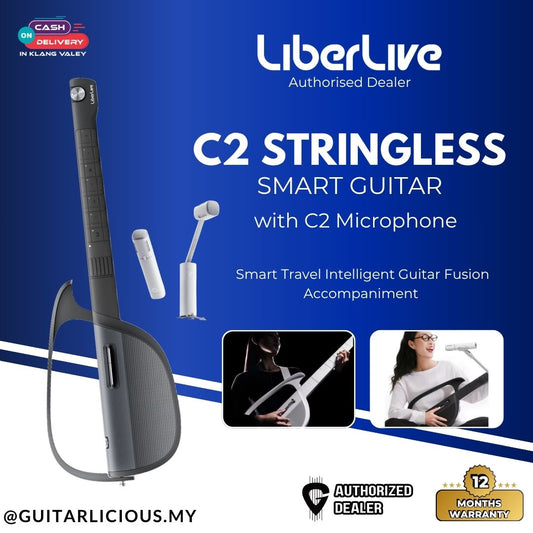 LiberLive C2 Stringless Cordless Foldable Smart Travel Intelligent Guitar Fusion Accompaniment