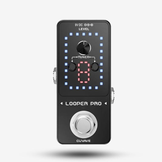 M-VAVE Looper Pro Guitar Effect Pedal 9 Loops 40 Minutes Recording Time Loop Station Tuner Unlimited Overdub  Pedal