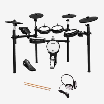 Sudoku Lucas 9S Gen3 Series Full Mesh Electronic Drum w/Drumsticks, Headphone, Pedals