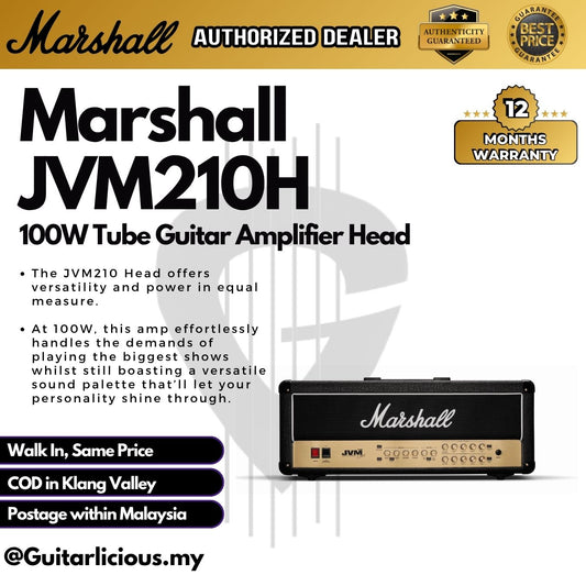 Marshall JVM210H 100W Tube Guitar Amplifier Head