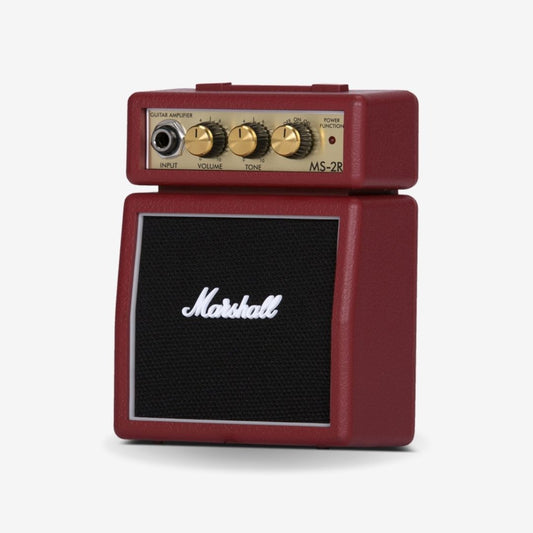 Marshall MS-2 - 1 Watt Battery-powered Micro Amplifier (MS2 / MS 2) - Red (M31-MS-2R-E)