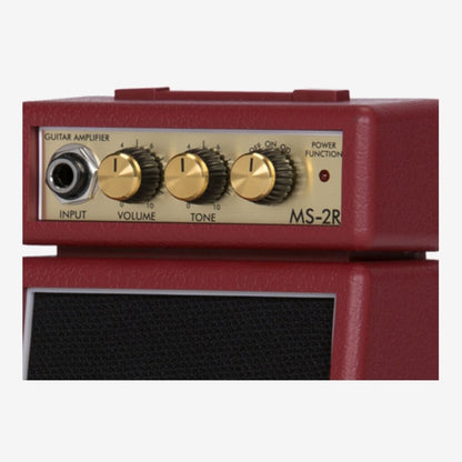 Marshall MS-2 - 1 Watt Battery-powered Micro Amplifier (MS2 / MS 2) - Red (M31-MS-2R-E)