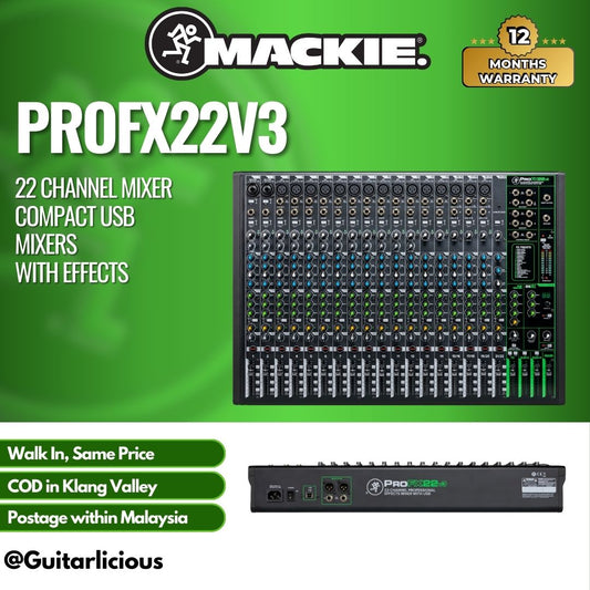Mackie ProFX22v3 22 Channel Mixer Compact USB Mixers With Effects