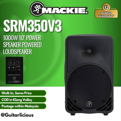 Mackie SRM350v3 1000W 10" Power Speaker Powered Loudspeaker