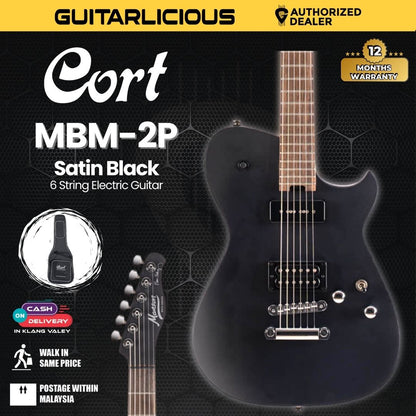 Cort MBM-2P Meta Series Matt Bellamy Signature Electric Guitar with bag - Satin Black