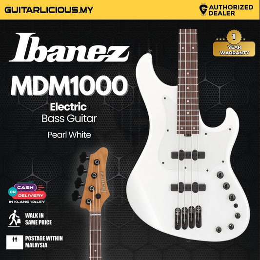 Ibanez Mode MDM1000 Electric Bass Guitar - Pearl White