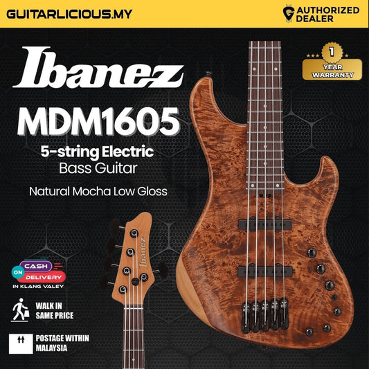 Ibanez Mode MDM1605 5-string Electric Bass Guitar - Natural Mocha Low Gloss