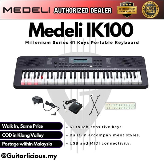 Medeli IK100 Millenium Series 61 Keys Portable Keyboard