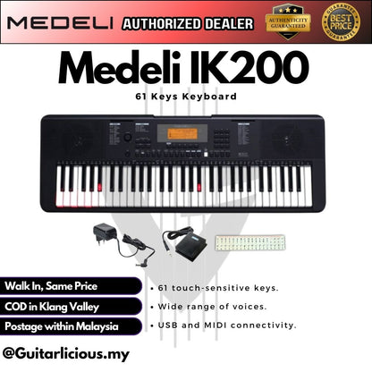 Medeli IK200 61 Keys Keyboard ( IK-200 / IK 200 )
