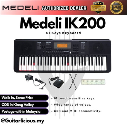 Medeli IK200 61 Keys Keyboard ( IK-200 / IK 200 )
