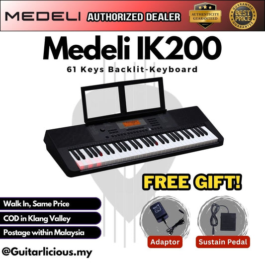 Medeli IK200 61 Keys Backlit-Keyboard ( IK200 / IK 200)