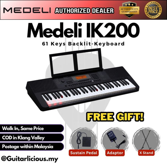Medeli IK200 61 Keys Backlit-Keyboard ( IK200 / IK 200)