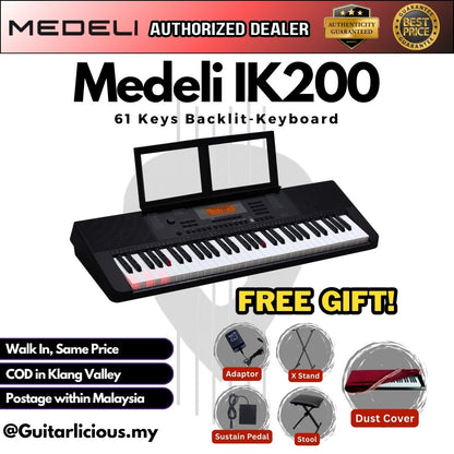 Medeli IK200 61 Keys Backlit-Keyboard ( IK200 / IK 200)
