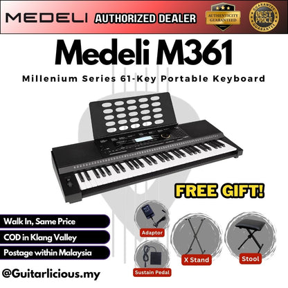 Medeli M361 Millenium Series 61-Key Portable Keyboard ( M361 / M 361 )