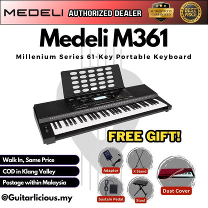Medeli M361 Millenium Series 61-Key Portable Keyboard ( M361 / M 361 )