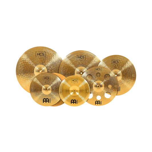 MEINL Cymbals HCS-SCB HCS Super Cymbal Pack (12" China,14" Hi-hat,16" Crash,16" Trash Crash,18" Crash,20" Ride)