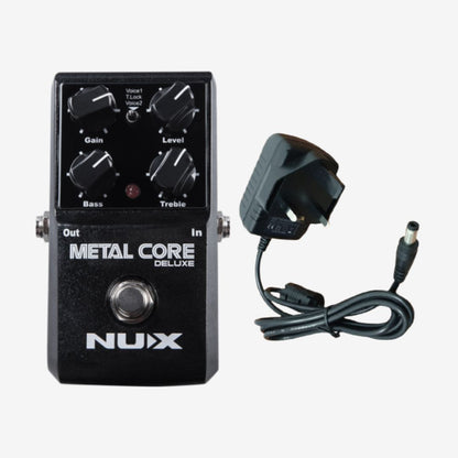 NUX Metal Core Deluxe MKII 3 Distortion High Gain Preamp Effect Pedal with True Bypass