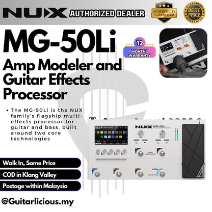 NUX MG50Li Amp Modeler and Guitar Effects Processor