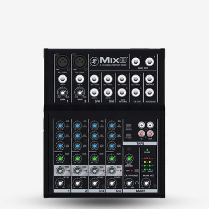 Mackie Mix8 8-channel Compact Mixer (Mix-8 / MIX8)