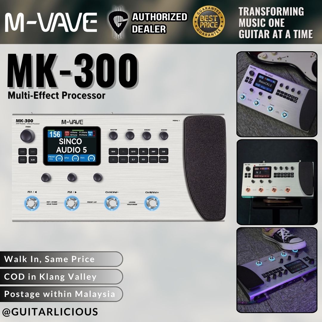 M-vave MK-300 マルチエフェクター M-VAVE(MK-300)】マルチエフェクター初心者必見！購入直後の基本