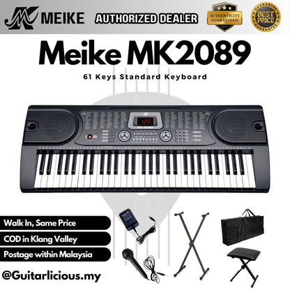 MEIKE 61 Keys Beginner Electronic Keyboard - (MK2089 / MK-2089 / MK 2089)