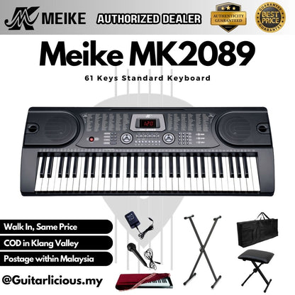 MEIKE 61 Keys Beginner Electronic Keyboard - (MK2089 / MK-2089 / MK 2089)