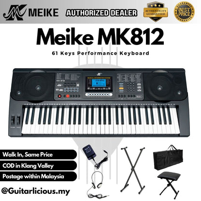 MEIKE 61 Keys Professional Performance Keyboard with Touch Function Keys - (MK812 / MK-812 / MK 812)