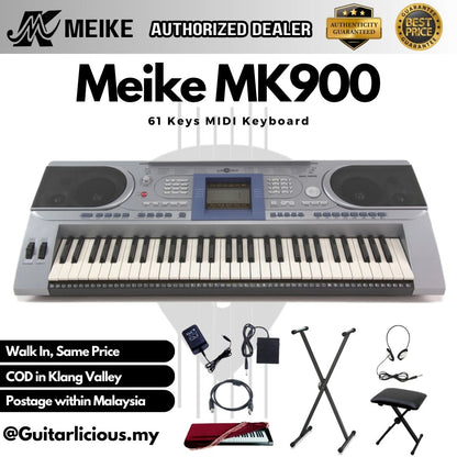 MEIKE 61 Keys Professional Keyboard MIDI with Touch Function Keys - (MK900 / MK 900 / MK-900)