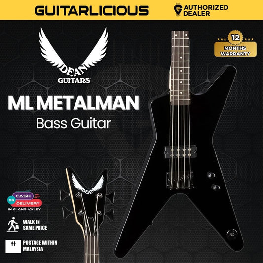 Dean ML Metalman Bass Guitar- Classic Black ( Coming Soon )
