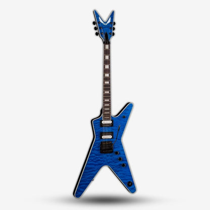Dean ML Select 24 Kahler Quilt Top Electric Guitar - Trans Blue