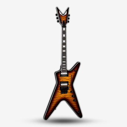 Dean ML Select Floyd Quilt Top Electric Guitar - Trans Brazilia