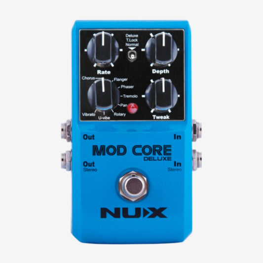 NUX Mod Core Deluxe MKII 8 Modulations Effects Pedal with Stereo Connection