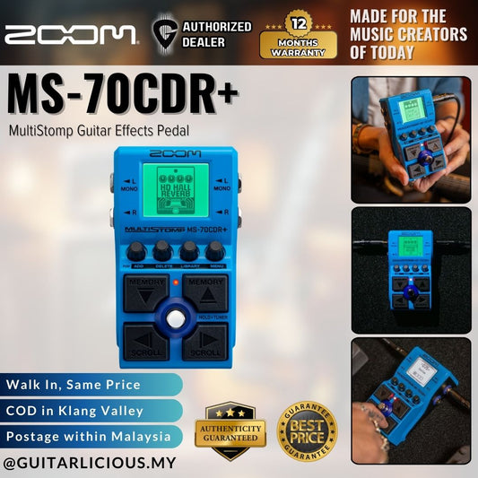 Zoom MS-70CDR+ MultiStomp Guitar Effects Pedal