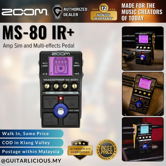 Zoom MS-80 IR+ Amp Sim and Multi-effects Pedal